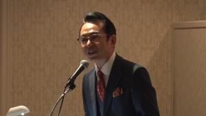 新春交歓会26_司会福澤朗アナ